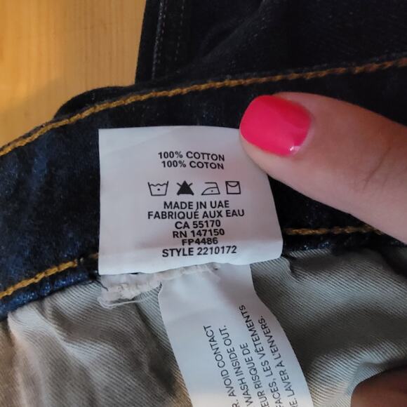 Frank and Oak Billie Relaxed Dark Wash Jeans Size 26 - Picture 7 of 9